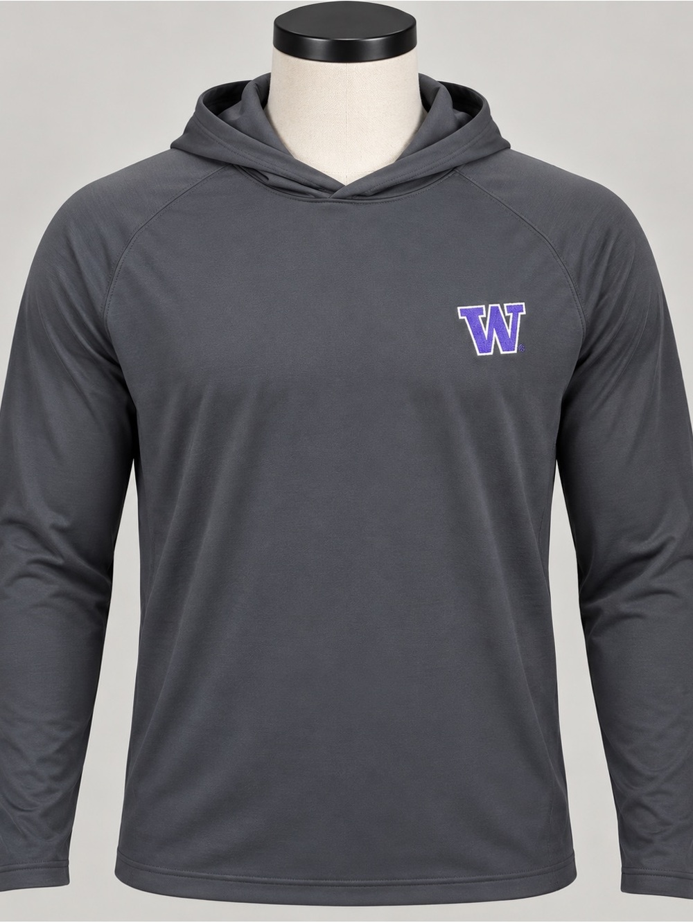 Peter Millar Washington Huskies Men’s Medium Gray Performance Hoodie NWT